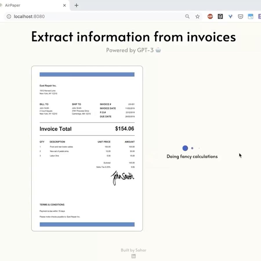 Invoice Extraction